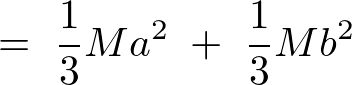 直方体のz軸周りの慣性モーメント積分計算過程