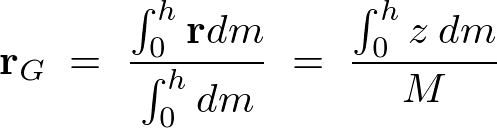 円錐の重心に関する方程式