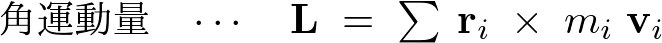 慣性モーメント,角運動量和の形