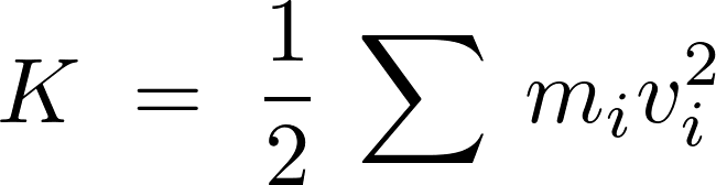 慣性モーメント,運動エネルギーK